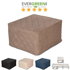 Pouf Convertible lit Simple avec Matelas Mousse 10 cm ?paisseur D?houssable