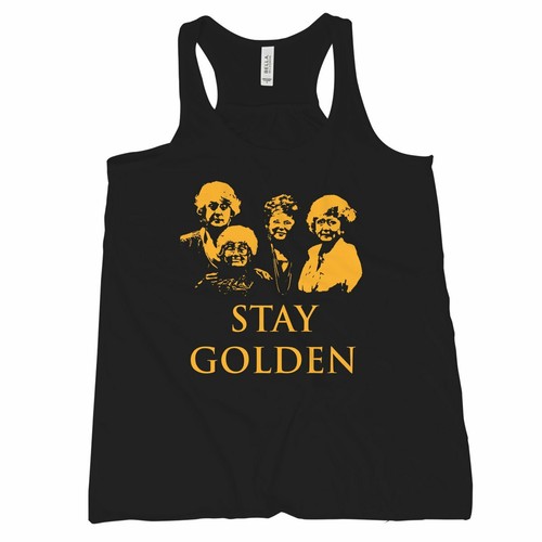 Stay golden tank top - golden,
