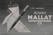 PUBLICITE STYLO PLUME MALLAT