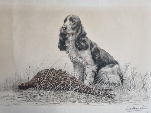 Lithographie signée danchin - signée,