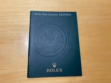 Manuel Livret Rolex Sea-Dweller Deepsea - 12 X 9 CM