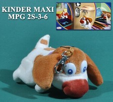Kinder Maxi 2007, Italie, MPG 2S-3-6 peluche chien porte-clefs + BPZ