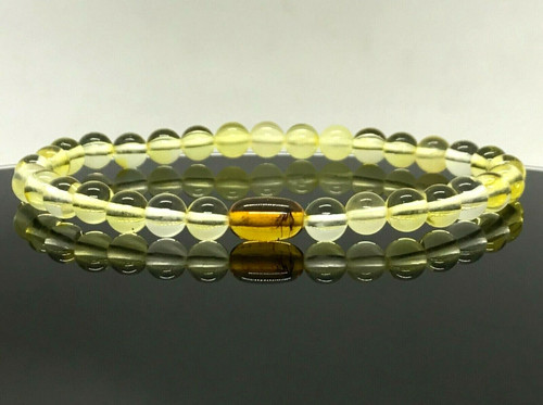 Bracelet ambre insect barrel - bracelet,