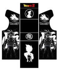 Stickers Borne Arcade (Mame ou Euro ou Personnalisé) - Dragon Ball Noir