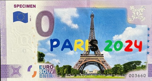 Billet euro specimen - billet,