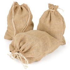 3 Sacs Toile Jute 30x35 cm