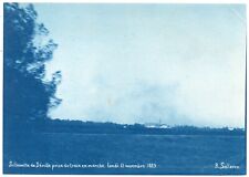 R. Salleron Espagne Séville Marchena 1889 Vues du Train en Marche Cyanotypes