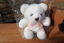 Blair white soft teddy bear