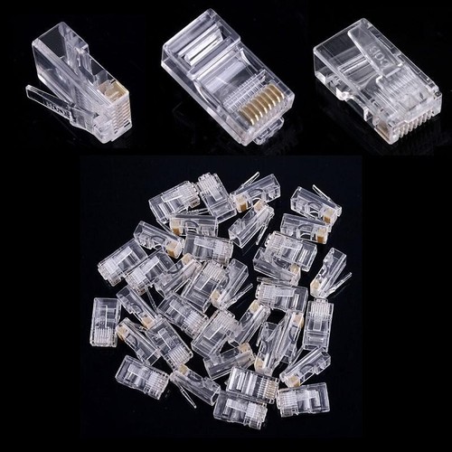 Lot 100 fiches rj45 tête - lot, 1