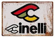 Plaque Murale Métal "CINELLI" Art Déco Vintage