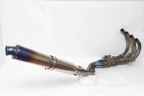 Titanium full exhaust muffler - titanium,