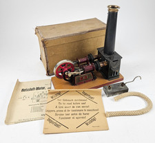 Moteur à air chaud Bing n° 135 L : 22 cm avec boite d'origine et notice en su...