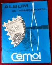 ALBUM TIMBRE POSTE édité par le CHOCOLAT Cémoi (couverture bleue)