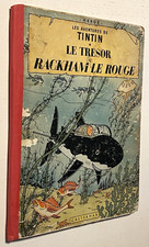 TINTIN : Le Trésor de Rackham - B9 - 1954 - Cote BDM 200 € - Etat Très Correct