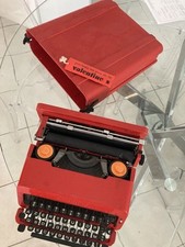 Machine à écrire Olivetti Valentine Rouge typewriter revissée nettoyée + Ruban