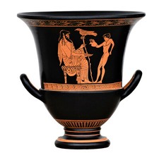 Vase gay Dieu Zeus et