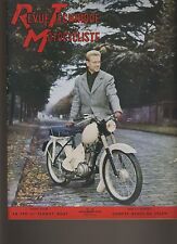 (12A) REVUE TECHNIQUE MOTOCYCLISTE NSU MAX / 500CC TERROT-RGST