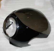 CARENAGE AVANT TÊTE DE FOURCHE NOIR BULLE FUMéE CAFé RACER