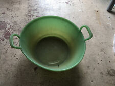 Ancienne Bassine Plastique Vert Gilac Deco Vintage 