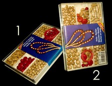 Magnéto Perles En Bois Pour Filles Collier Décoratif Bijoux Années 70 Boîte N° 2