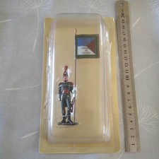 soldat plomb 60 mm porte drapeau Napoléon [35] Artillerie des guides