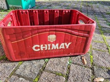 Chimay caisse rouge de transport plastique rigide bières 24 bouteilles