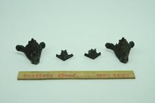  quatre petits pieds ancien en Laiton bronze pendule horloge 