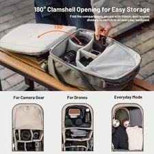 Sac à dos photo vert 22 L