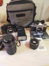 Lot Canon A-1 + AE-1 + 50mm