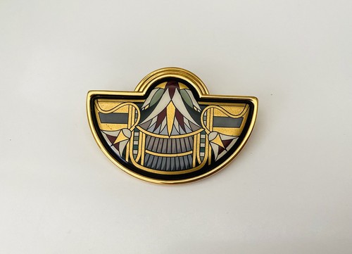 Broche émaillée design art - émaillée,