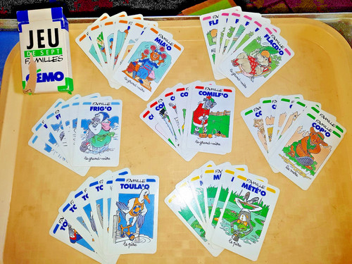 ancien jeu de carte 7 familles