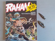 Rare 2 gadgets pointe de lance RAHAN + BD RAHAN N°15 année  1975 jouet ancien .