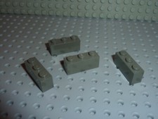 4 x LEGO Brick 1x3 OldDkgray