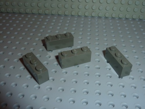 Lego brick 1x3 olddkgray - 1x3,