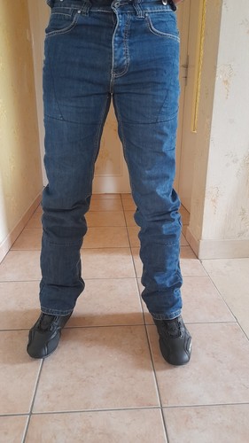 Jean moto renforcé bleu - de,