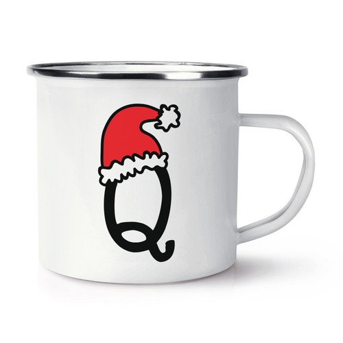 Lettre noël chapeau émail - q,