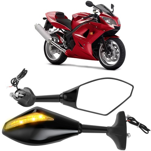 Motorcycle mirrors led turn - mirrors,