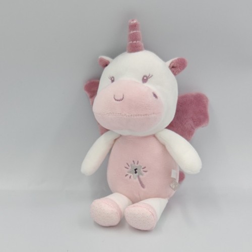 Doudou sonore licorne rose