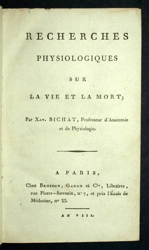 Recherches physiologiques sur - recherches,