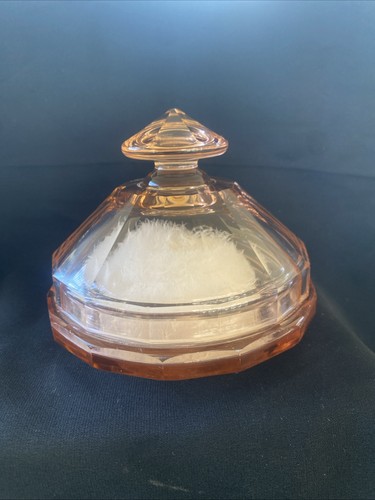 Boite poudrier vintage - , en