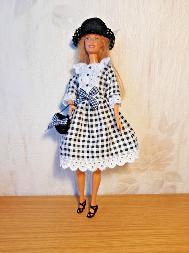 Robe vichy blanc - en,