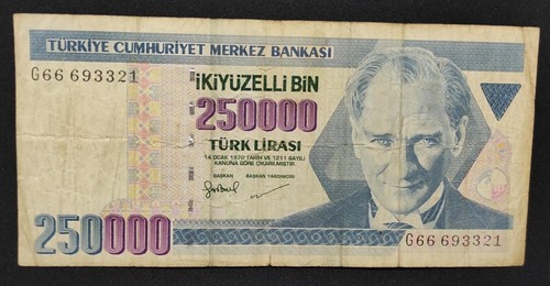 Turquie billet 250 000 lira - turquie,