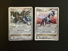 Lot de 2 Cartes Pokemon Dialga niv X 122/127 Platine et DP17 PROMO DP Platine