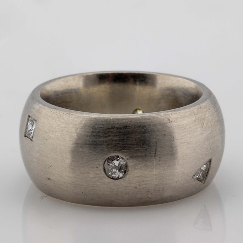 Bague 900 platine diamants - bague,