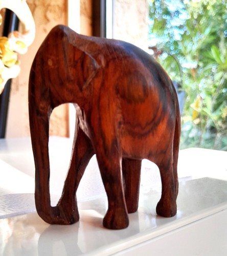 Elephant sculpté bois h - sculpté,