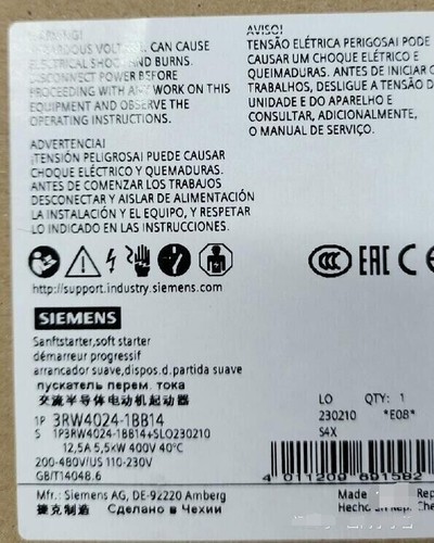 New siemens 3rw4024 1bb14 3rw4 - 3rw4024-1bb14,