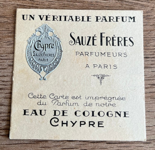 Ancien carte parfumée n28 - parfumée,