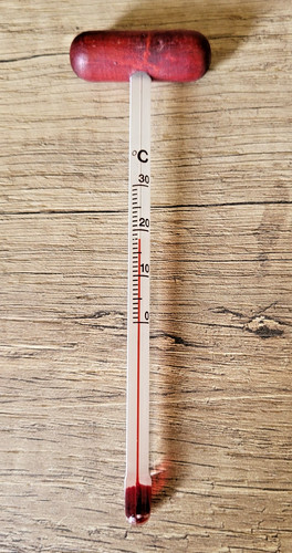 Ancien thermomètre vin - à,