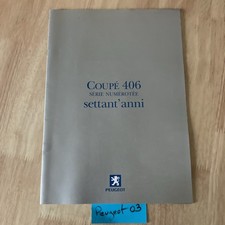Peugeot 406 série numérotée Settant'anni prospectus catalogue automobile