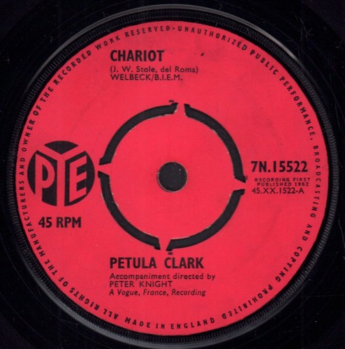 Petula clark chariot vinyle - chariot,